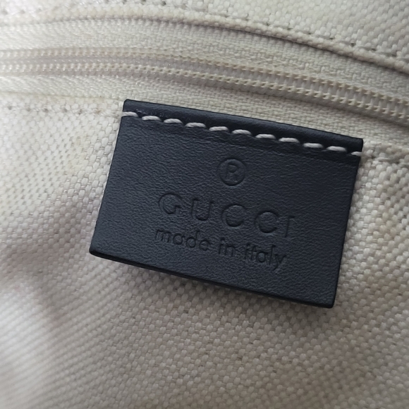 Gucci Sukey Diamante Canvas Hobo Bag Beige - Picture 9 of 12